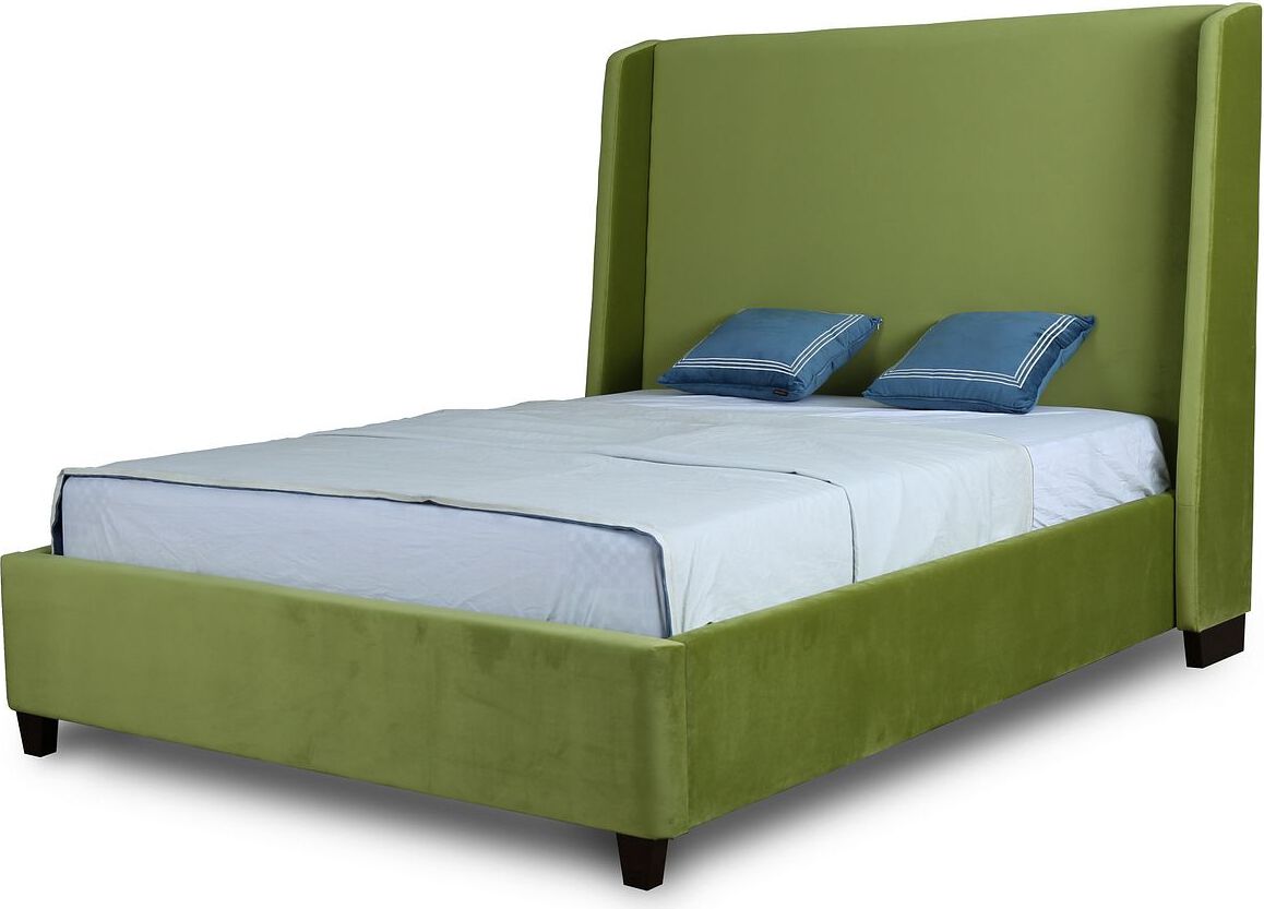 Manhattan Comfort Beds - Parlay Pine Green Queen Bed