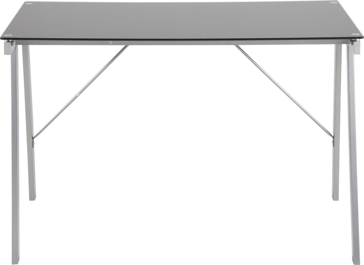 Lumisource Desks - Exponent Contemporary Desk in Black and Silver