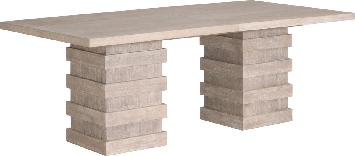 Essentials For Living Dining Tables - Plaza Extension Dining Table Natural Gray Acacia