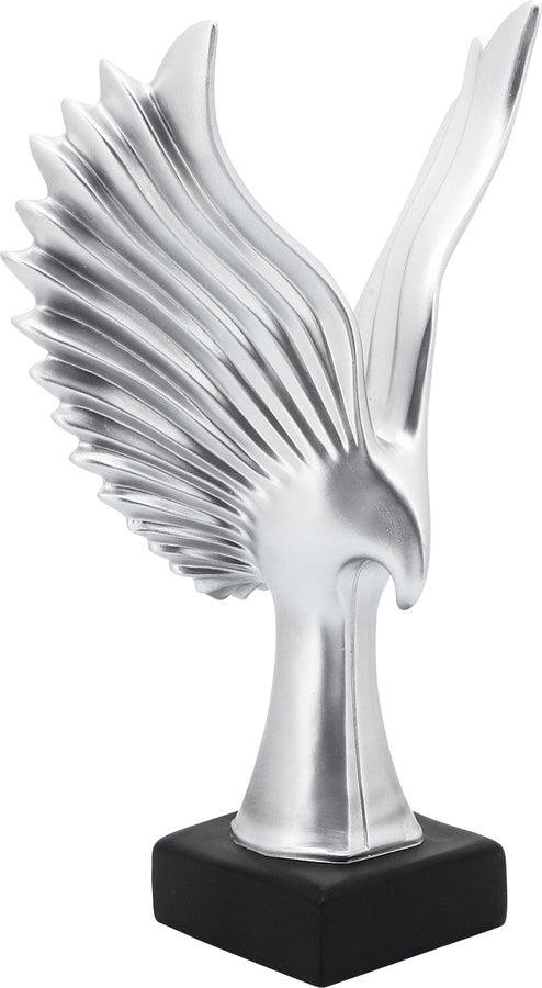 Sagebrook Home Decorative Objects - Resin 14"H Eagle Table Accent, Silver