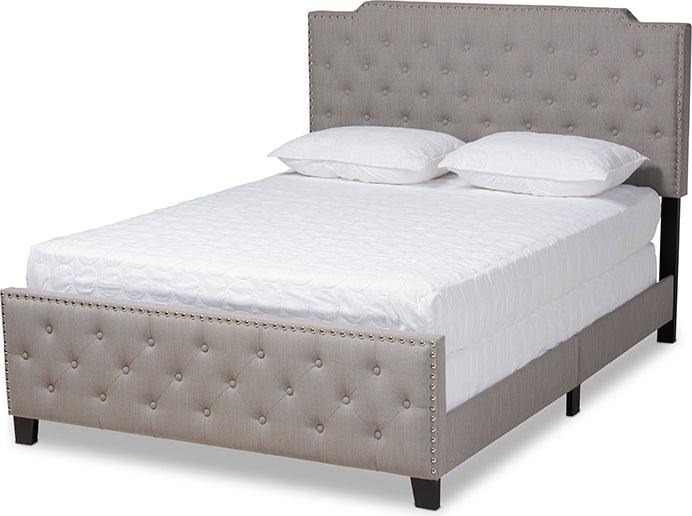 Wholesale Interiors Beds - Marion King Bed Gray & Black