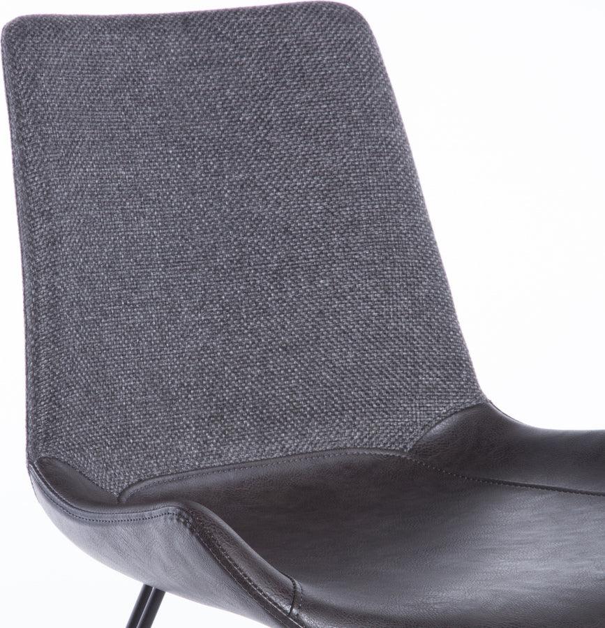 Euro Style Dining Chairs - Alisa Side Chair in Dark Gray - Set of 2