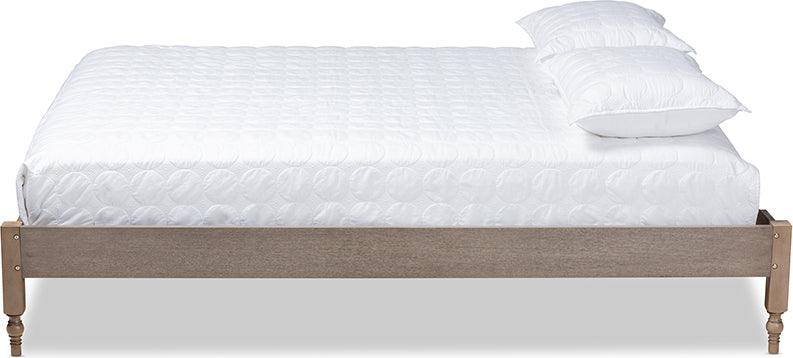 Wholesale Interiors Beds - Laure Queen Bed Weathered Gray