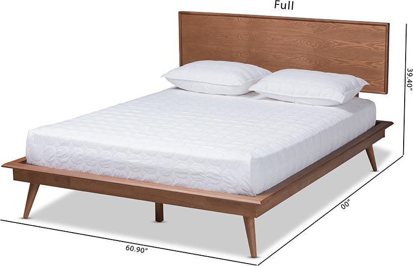Wholesale Interiors Beds - Karine Full Bed Ash Walnut