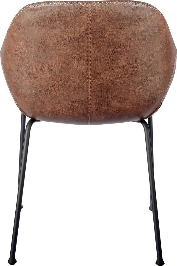 Euro Style Dining Chairs - Corinna Side Chair in Vintage Brown - Set of 2