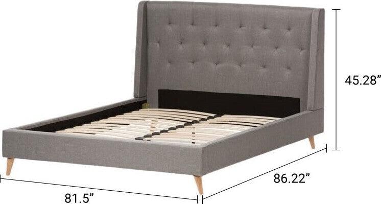 Wholesale Interiors Beds - Adelaide King Bed Light Gray