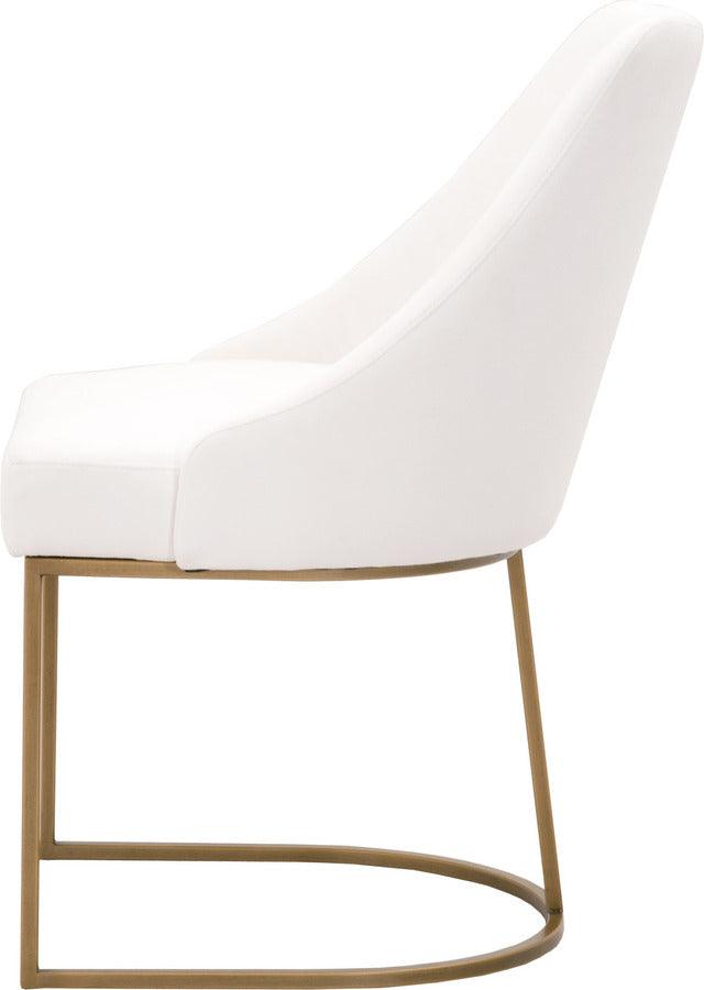 Essentials For Living Dining Chairs - Parissa Dining Chair, Set of 2 Brushed Gold