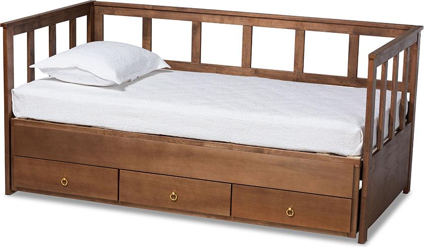 Wholesale Interiors Daybeds - Kendra 78" Daybed Walnut & Gold