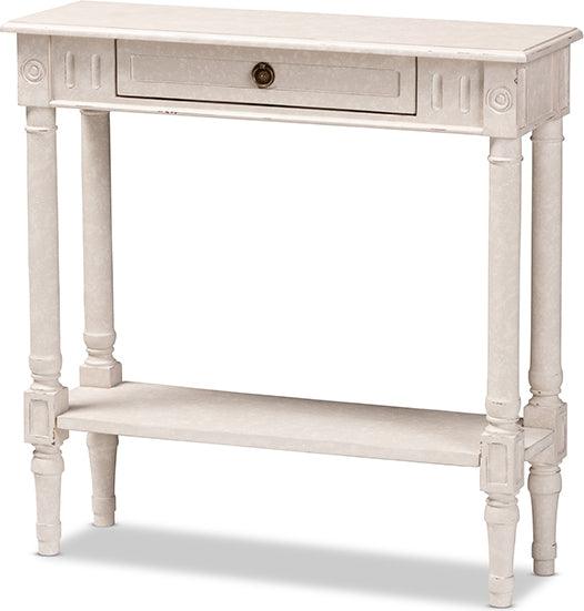 Wholesale Interiors Consoles - Ariella Country Cottage Farmhouse 1-Drawer Console Table