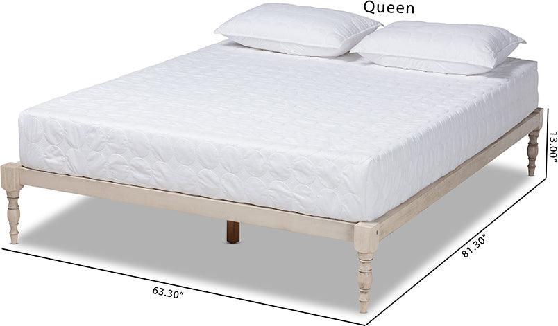 Wholesale Interiors Beds - Iseline Queen Bed Antique White