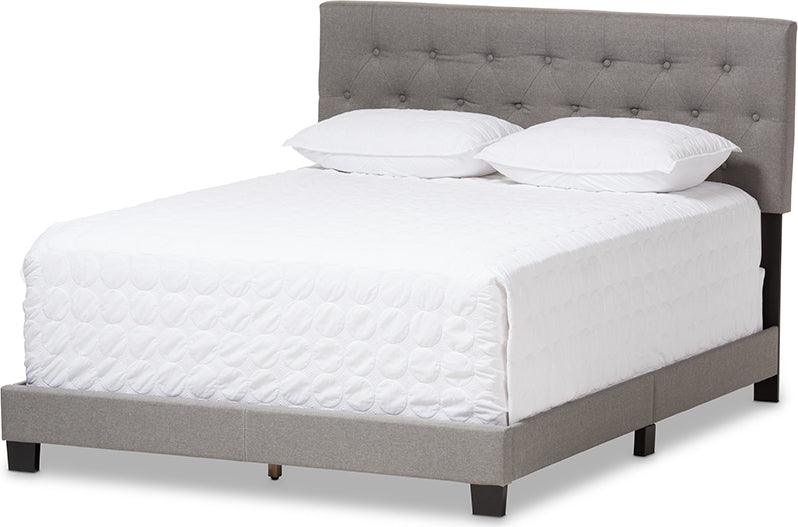 Wholesale Interiors Beds - Cassandra King Bed Light Gray