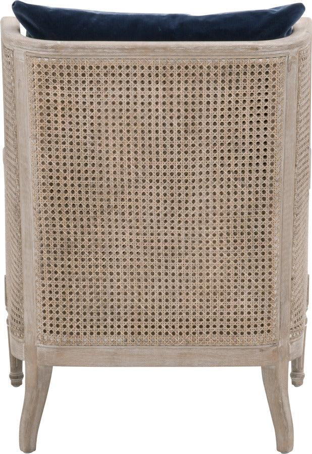 Essentials For Living Accent Chairs - Churchill Club Chair Natural Gray Birch & Cane