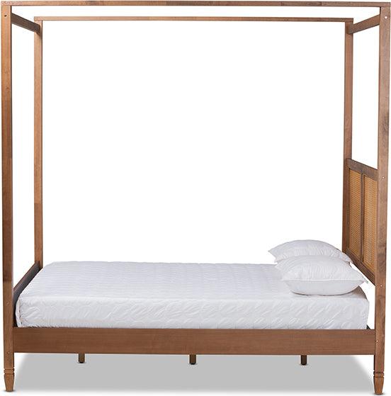 Wholesale Interiors Beds - Malia Queen Bed Walnut Brown