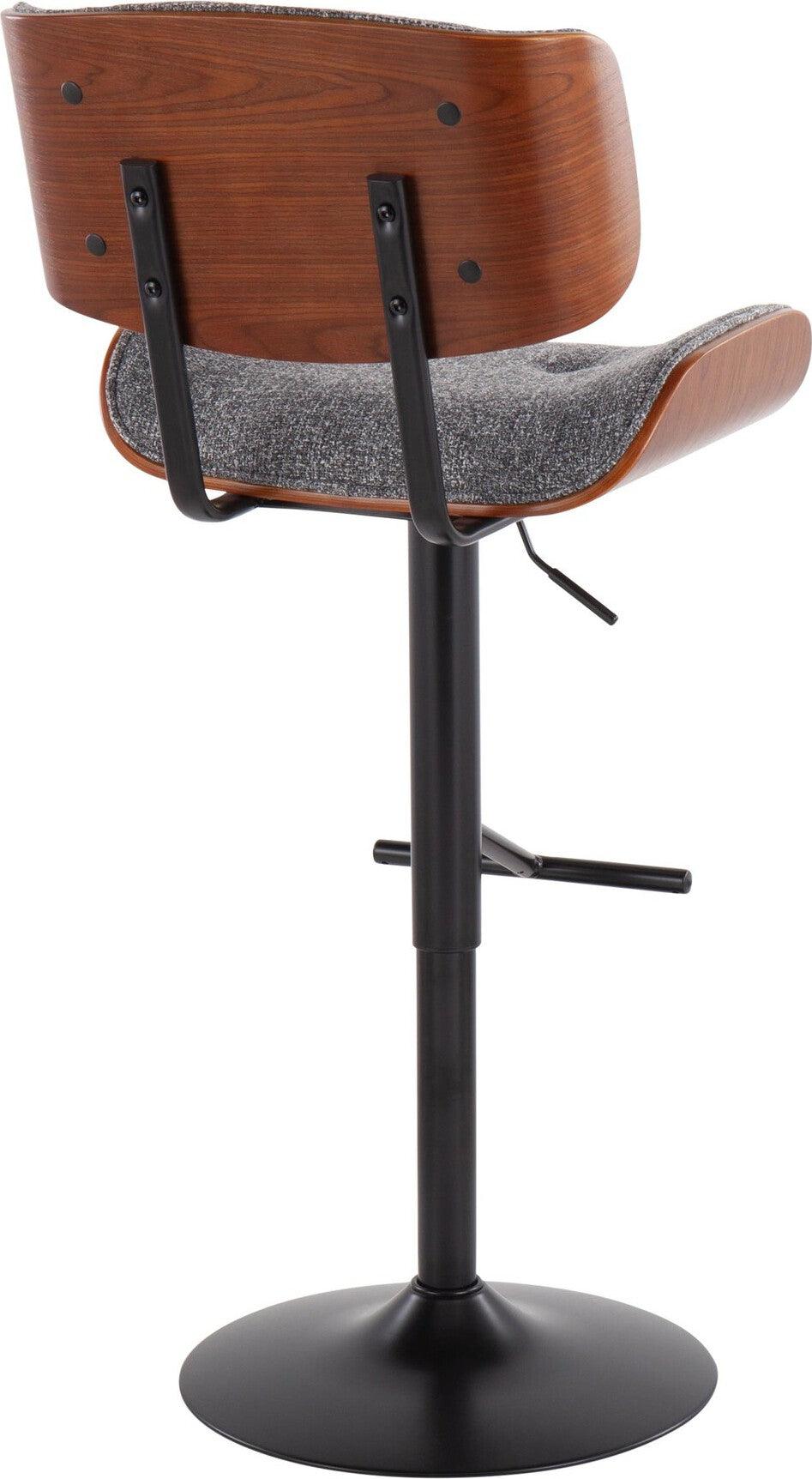 Lumisource Barstools - Lombardi Barstool Black & Gray