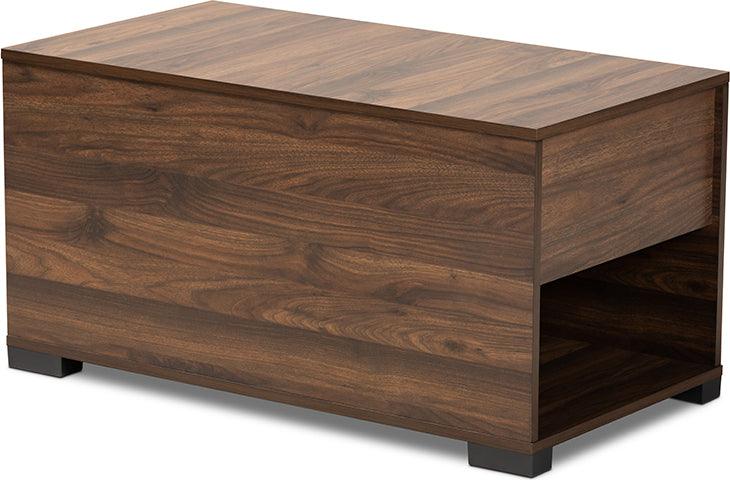 Wholesale Interiors Cat Litter Box - Skylar Modern And Contemporary Walnut Brown Finished Cat Litter Box Cover House