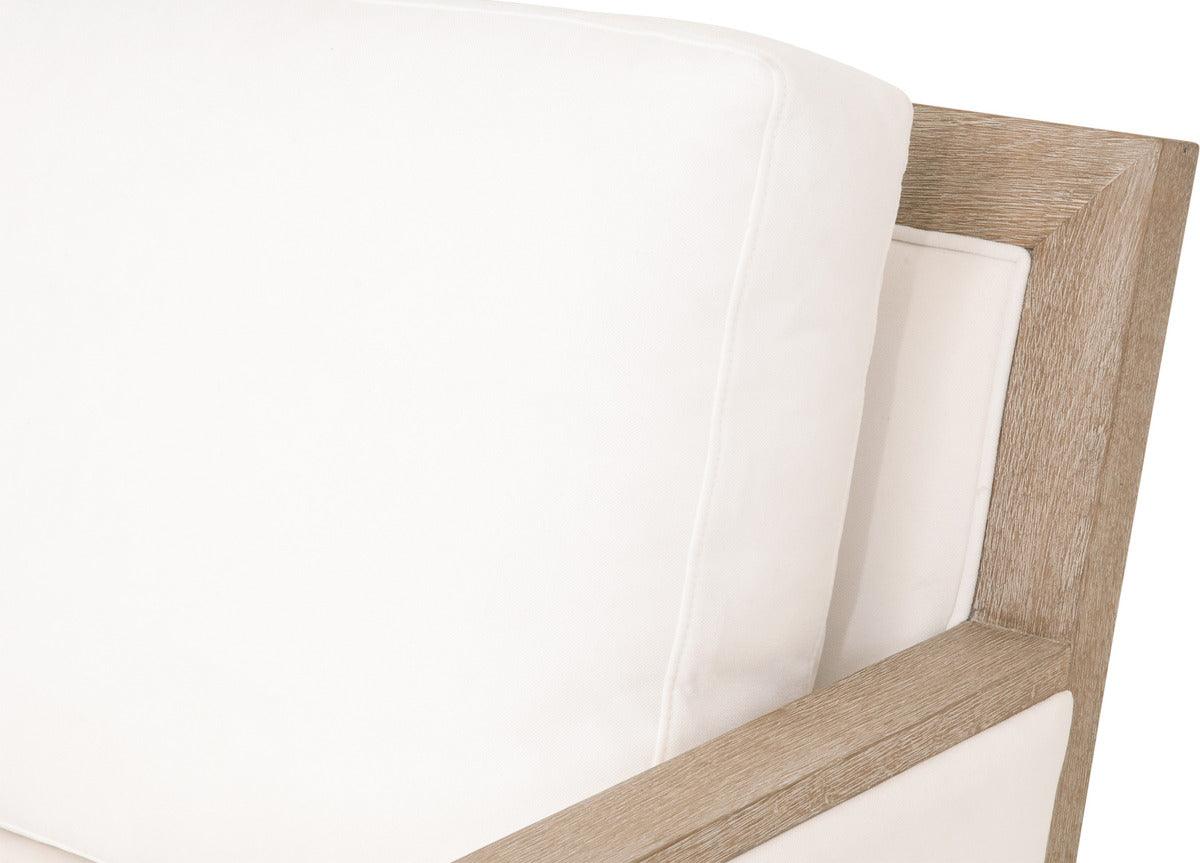 Essentials For Living Accent Chairs - Manhattan Wood Trim Sofa Chair LiveSmart Peyton-Pearl, Natural Gray Oak