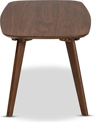 Wholesale Interiors Coffee Tables - Dahlia Mid-Century Modern Walnut Finished Coffee Table