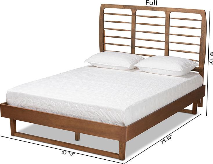 Wholesale Interiors Beds - Lucie Queen Bed Walnut Brown