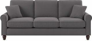 Bush Business Furniture Sofas & Couches - 85W Sofa French Gray Herringbone Fabric HDJ85BFGH-03K