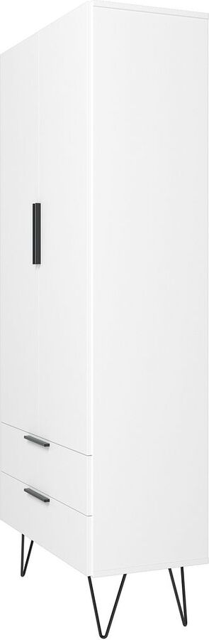 Manhattan Comfort Cabinets & Wardrobes - Beekman 67.32 Tall Cabinet in White