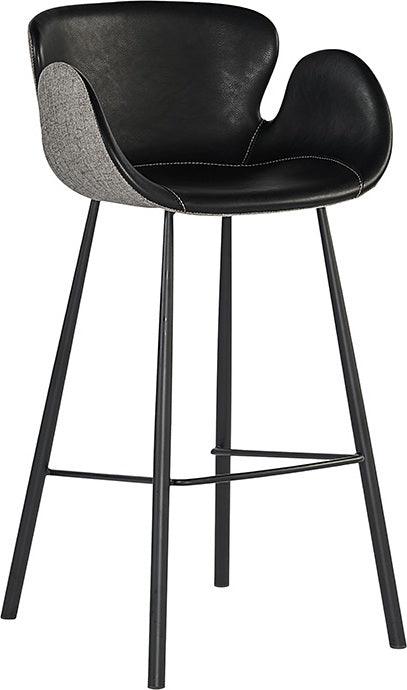 SUNPAN Barstools - Waldo Barstool - Nightfall Black / November Grey