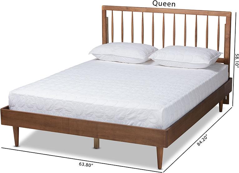 Wholesale Interiors Beds - Sora Full Bed Ash Walnut