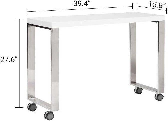 Euro Style Desks - Dillon 40" Side Return Desk White