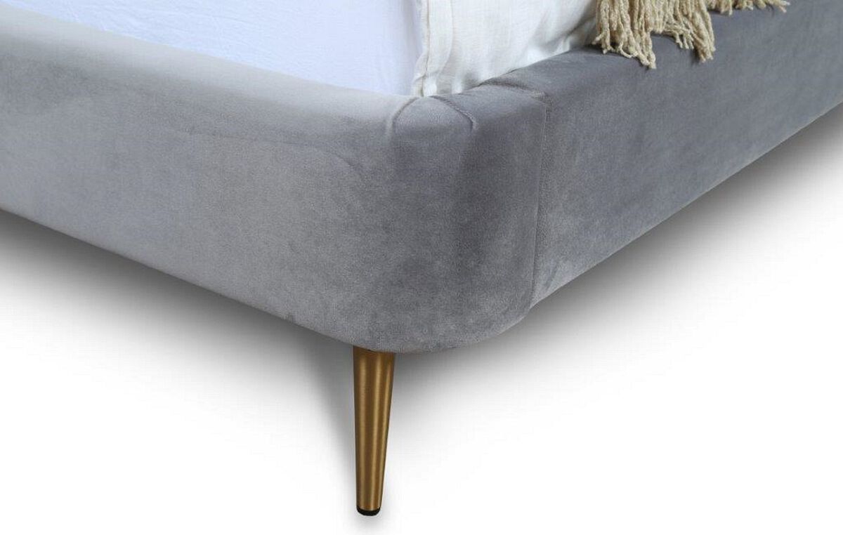 Manhattan Comfort Beds - Heather Queen Bed Gray