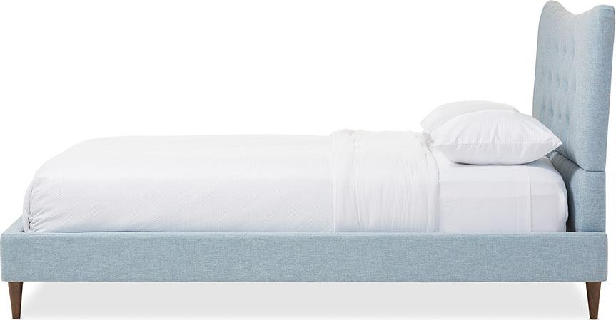 Wholesale Interiors Beds - Hannah Queen Bed Light Blue
