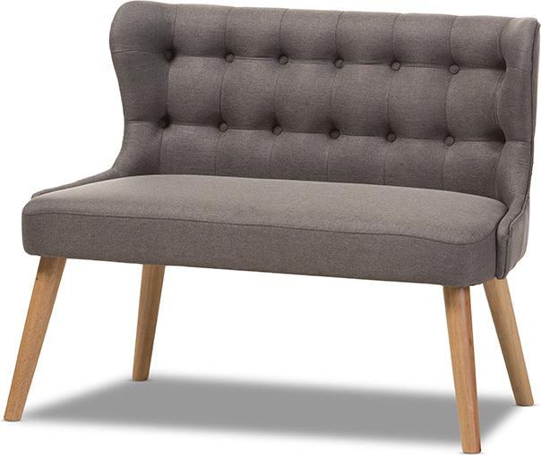 Wholesale Interiors Benches - Melody Settee BenchGray & Natural