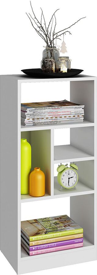 Manhattan Comfort Bookcases & Display Units - Durable Valenca Bookcase 2.0 with 5- Shelves in White