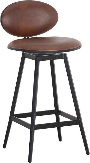 SUNPAN Barstools - Ember Swivel Counter Stool - Bravo Cognac