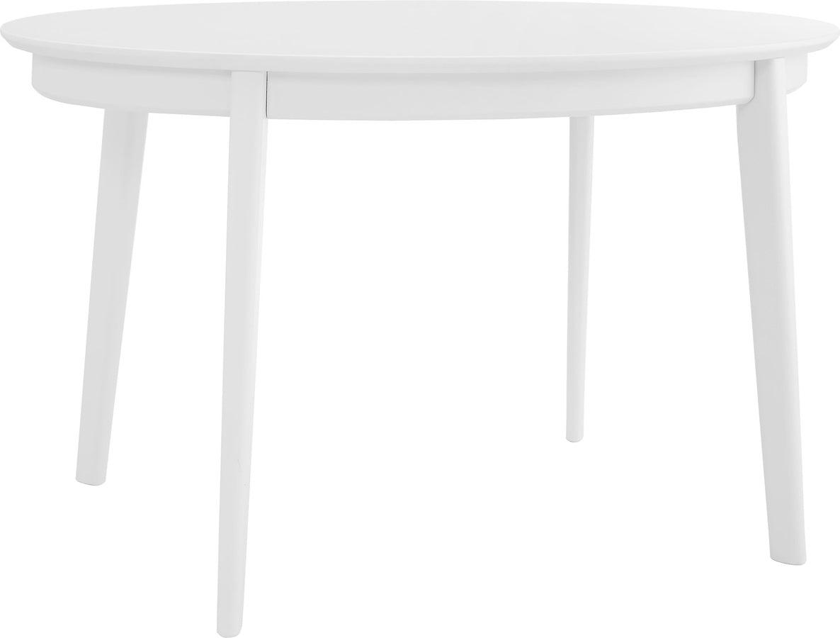 Euro Style Dining Tables - Atle 54"x 34" Oval Dining Table Matte White