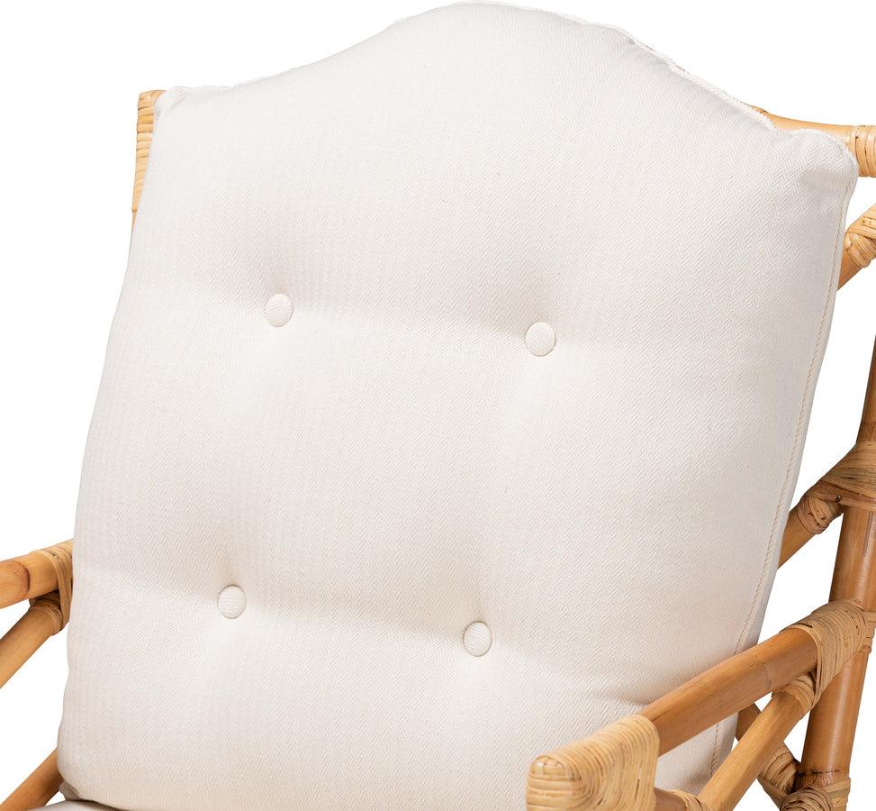 Wholesale Interiors Accent Chairs - Sonia Modern and Contemporary Natural Finished Rattan Armchair