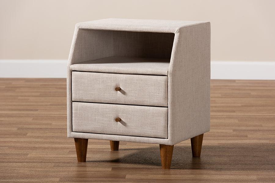 Wholesale Interiors Nightstands & Side Tables - Claverie Nightstand Beige