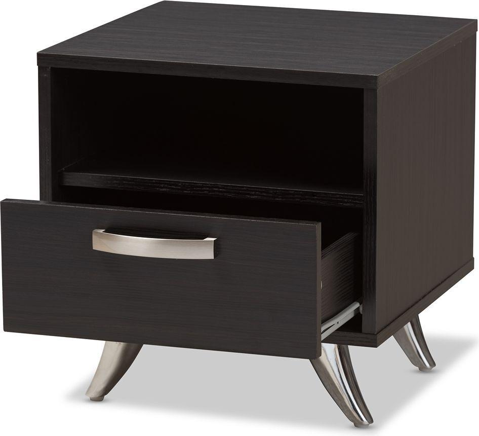 Wholesale Interiors Nightstands & Side Tables - Warwick Nightstand Espresso Brown