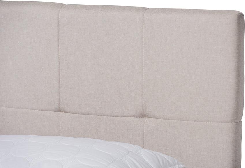 Wholesale Interiors Beds - Netti King Storage Bed Beige & Black