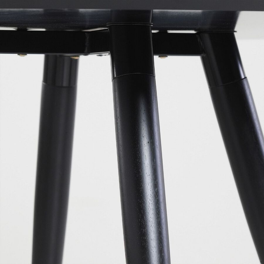 Manhattan Comfort Dining Tables - Athena 35.43 Round Dining Table in Black