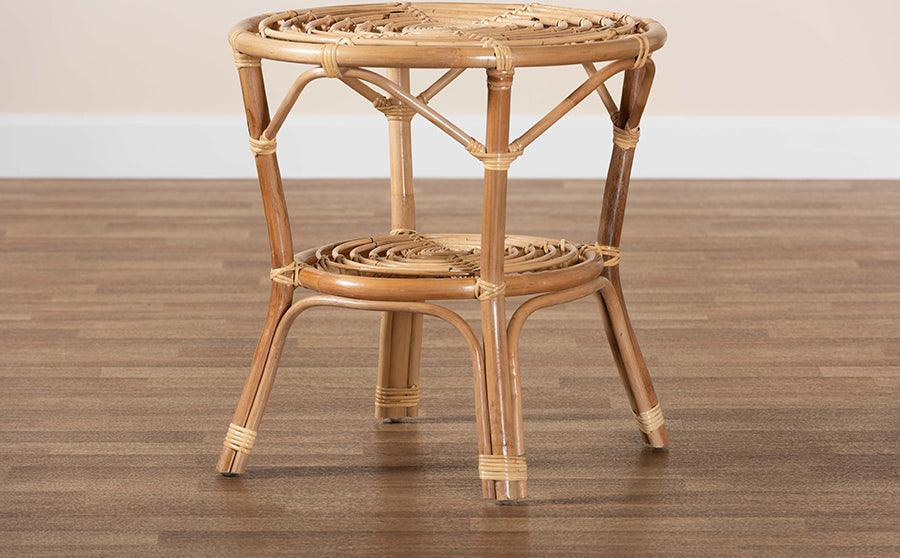 Wholesale Interiors Coffee Tables - Cariel Modern Bohemian Natural Brown Rattan Coffee Table