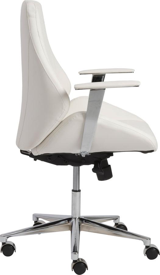 Euro Style Task Chairs - Bergen Low Back Office Chair White