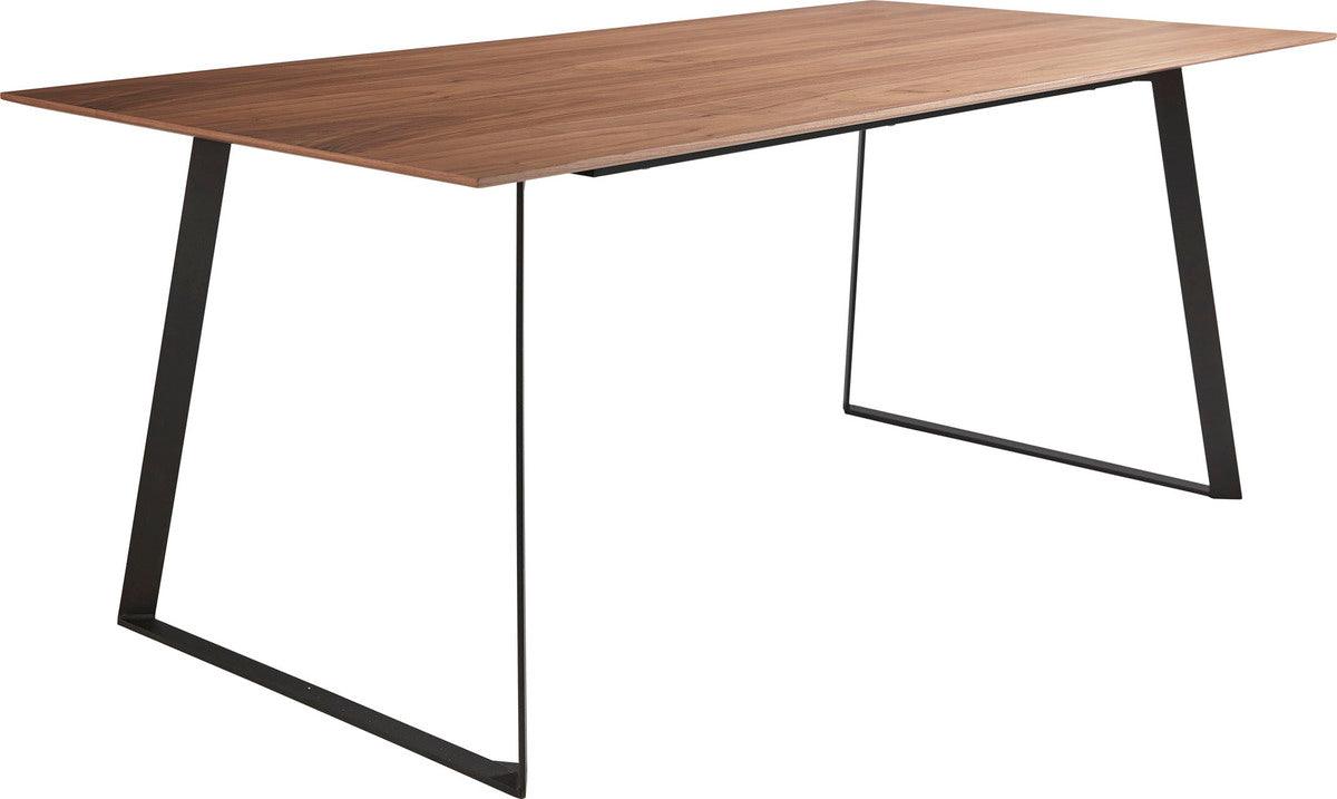 Euro Style Dining Tables - Anderson 71" Rectangular Dining Table Walnut & Black