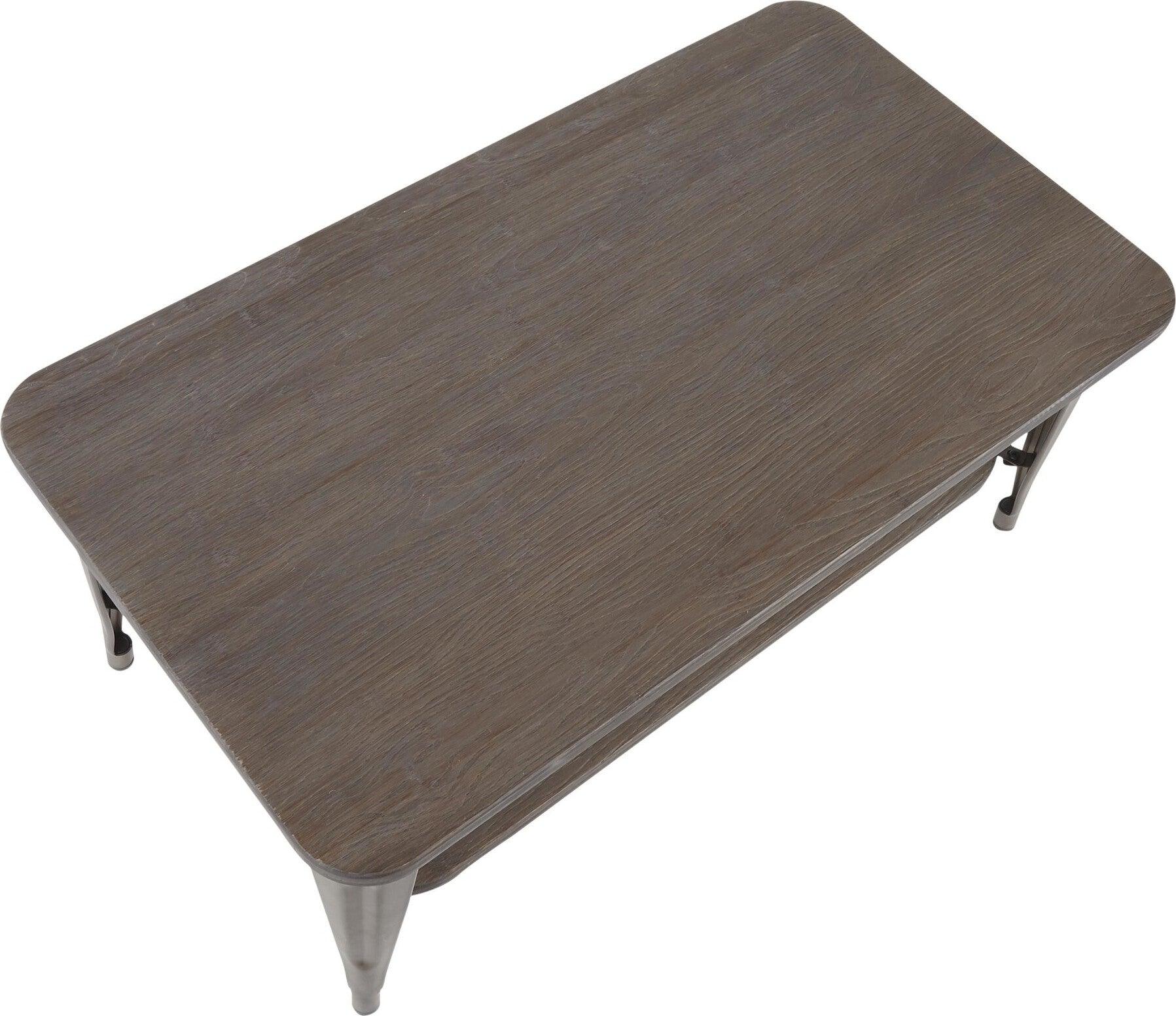 Lumisource Coffee Tables - Oregon Coffee Table Antique & Espresso