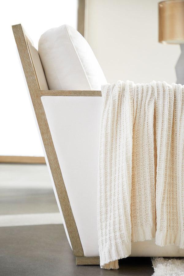 Essentials For Living Accent Chairs - Manhattan Wood Trim Sofa Chair LiveSmart Peyton-Pearl, Natural Gray Oak