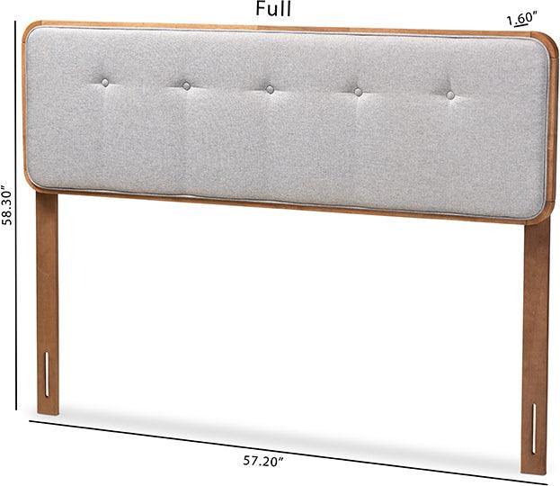 Wholesale Interiors Headboards - Palina Full Headboard Gray & Walnut