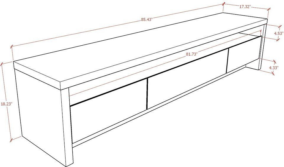 Manhattan Comfort TV & Media Units - Sylvan 70.86 TV Stand in Maple Cream