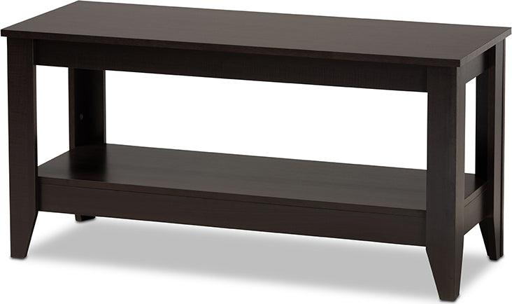 Wholesale Interiors Coffee Tables - Elada Modern and Contemporary Wenge Finished Wood Coffee Table