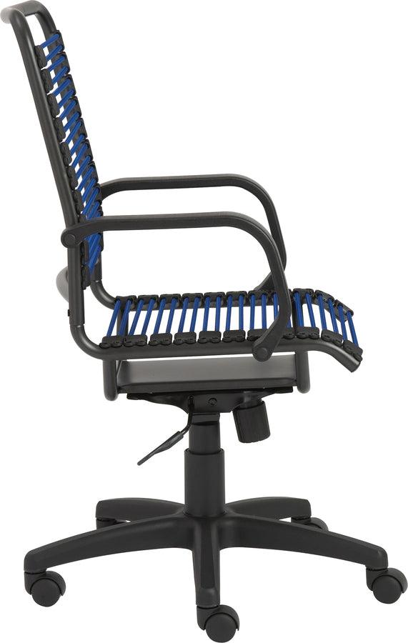 Euro Style Task Chairs - Bradley High Back Bungie Office Chair Blue & Graphite