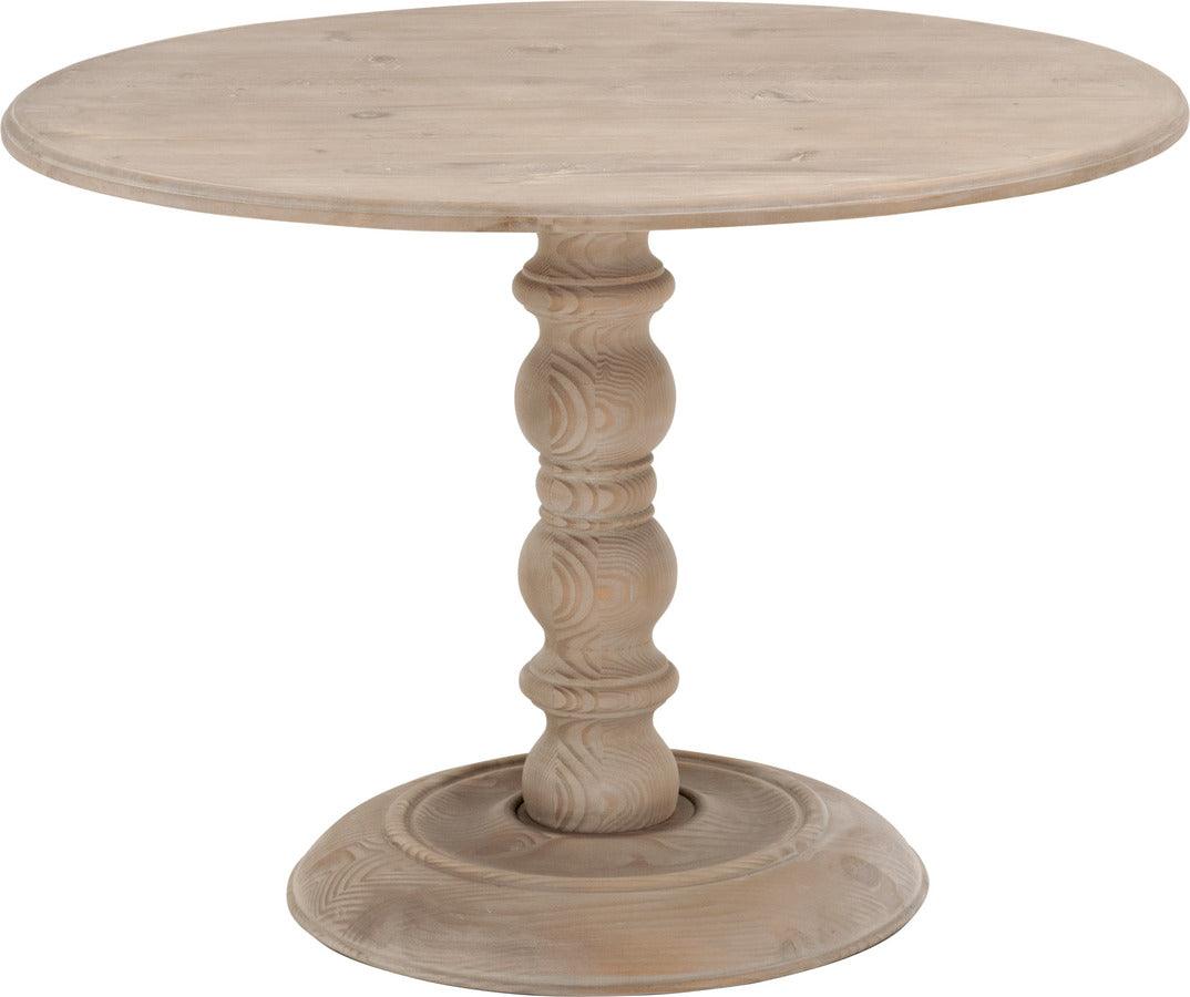 Essentials For Living Dining Tables - Chelsea 42" Round Dining Table Smoke Gray Pine