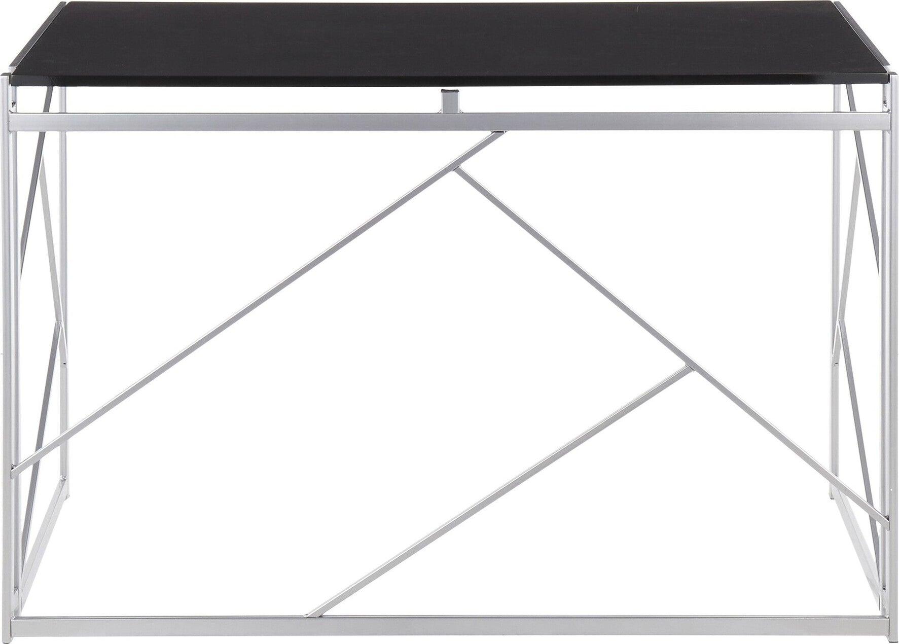Lumisource Desks - Folia Desk Silver & Black