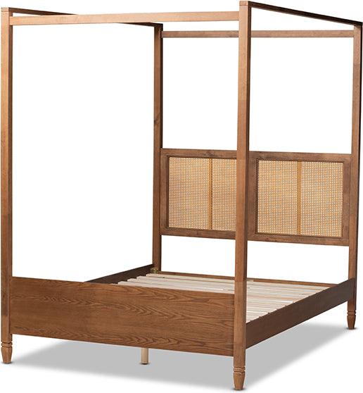Wholesale Interiors Beds - Malia Queen Bed Walnut Brown